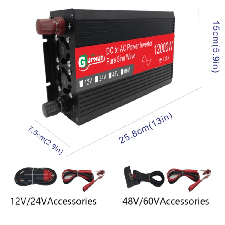 Gurxun 12000W High Power Household Car Sine Wave Inverter, 12000W 48V To 220V, 12000W 12V To 220V, 12000W 24V To 220V, 12000W 60V To 220V, 12000W 12V To 110V Gurxun 12000W High Power Household Car Sine Wave Inverter, 12000W 48V To 220V, 12000W 12V To 220V, 12000W 24V To 220V, 12000W 60V To 220V, 12000W 12V To 110V